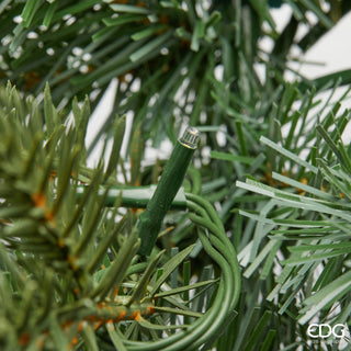 EDG Enzo De Gasperi Girlande aus Kiefernholz, silberfarben, mit 170 mm Durchmesser, H270 cm