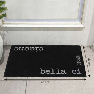 Villa D'Este SPQERE Bella Ci Doormat 70x40 cm Black