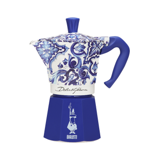 Bialetti Moka Express 3 Cups Dolce &amp; Gabbana Mediterranean Blue