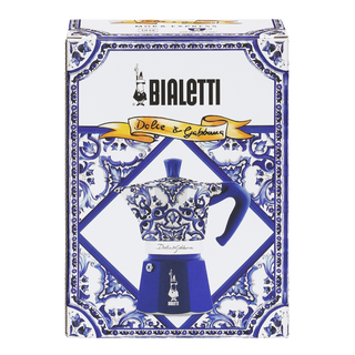 Bialetti Moka Express 3 Cups Dolce &amp; Gabbana Mediterranean Blue