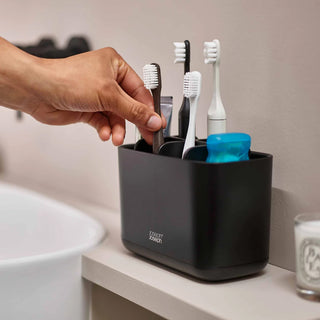 Joseph&amp;Joseph EasyStore Großer Badezimmer-Aufbewahrungsorganizer, Schwarz