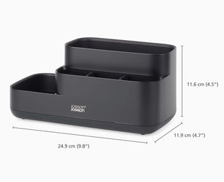 Joseph Joseph Portaoggetti da Bagno EasyStore™ Nero Opaco