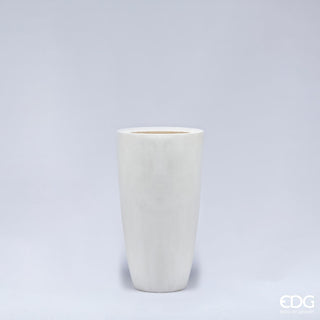 EDG Enzo De Gasperi Resinstone Vase H62 cm Ivory