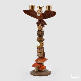 EDG Enzo De Gasperi Portacandela Bosco X2 H51 cm