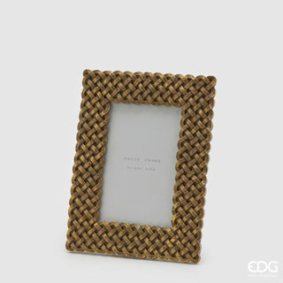 EDG Enzo De Gasperi Frame Thousand Weavings Gold 22x17 cm
