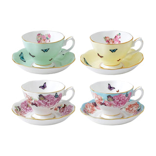 Royal Albert Miranda Kerr Teacup and Saucer Set of 4 in Porcelain