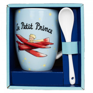 Enesco Mug with Spoon The Little Aerial Prince