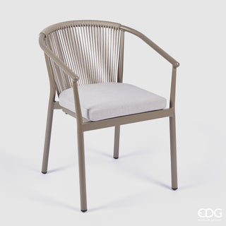 EDG Enzo de Gasperi Chair in Metal and Polyester H91 cm