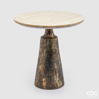 EDG Enzo De Gasperi Runder Travertintisch D60 cm