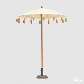 EDG Enzo de Gasperi Outdoor umbrella with tassels H 2.30 m