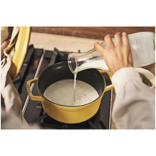 Staub Cocotte Redonda Citron D24 cm de Hierro Fundido