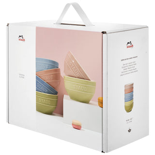 Staub Set 6 Ciotole Macaron in Ceramica Multicolor D12 cm