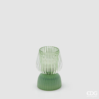 EDG Enzo De Gasperi Lampada da Tavolo Biforma Righe Verde