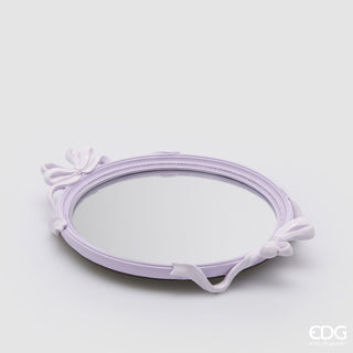 EDG Enzo De Gasperi Vassoio Decorativo Fiocchi Ovale 37 cm Rosa