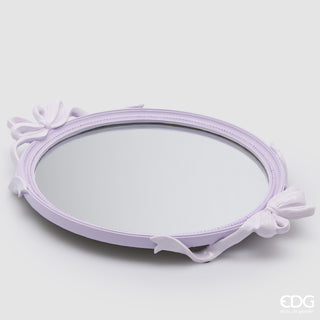 EDG Enzo De Gasperi Vassoio Decorativo Fiocchi Ovale 51 cm Rosa