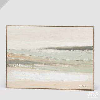 EDG Enzo De Gasperi Quadro Abstract Rettangolare Misty Lake 120x90 cm