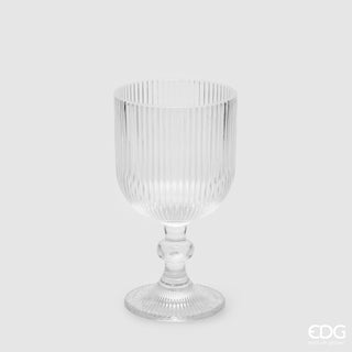 EDG Enzo De Gasperi Offerta Set 6 Calici Vino Righe H16 D9 cm