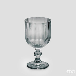 EDG Enzo De Gasperi Angebot 6er-Set Weingläser gestreift H16 D9 cm Rauchgrau