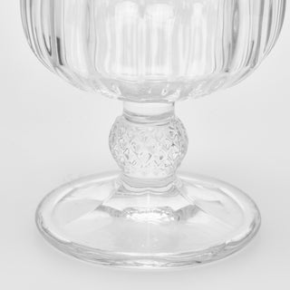 EDG Enzo De Gasperi Set 6 Calici Righe in Vetro Trasparente