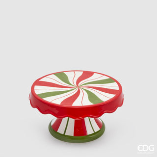 EDG Enzo De Gasperi Candy Christmas Tortenständer D19 H9,5 cm Mehrfarbig