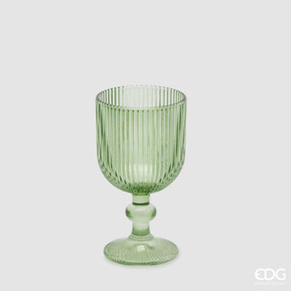EDG Enzo De Gasperi Offerta Set 6 Calici Acqua Righe H14 D8 cm Verde