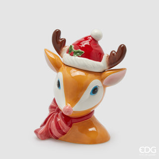 EDG Enzo De Gasperi Christmas Reindeer Container H28