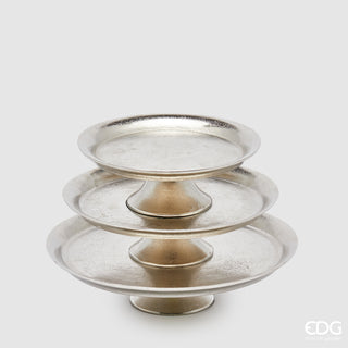 EDG Enzo De Gasperi Set 3 Alzatine Metal H9 cm