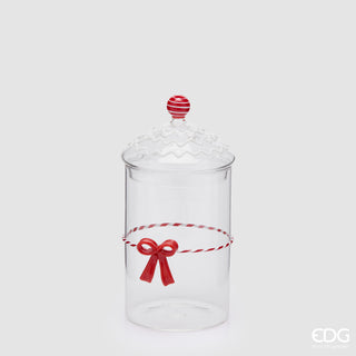 EDG Enzo de Gasperi Contenitore Fiocco Cilindro H22 cm