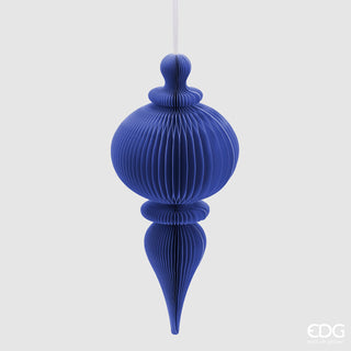 EDG Enzo De Gasperi Cast Origami Pendant Decoration H80 cm Blue