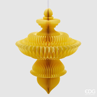 EDG Enzo De Gasperi Origami Spinning Top Pendant Decoration H100 D78 cm Yellow