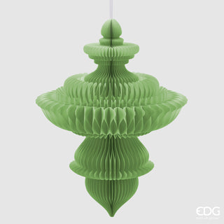 EDG Enzo De Gasperi Origami Spinning Top Pendant Decoration H100 D58 cm Green