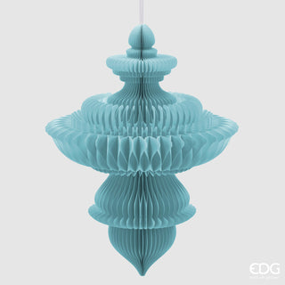 EDG Enzo De Gasperi Origami Spinning Top Pendant Decoration H100 D78 cm Turquoise