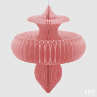 EDG Enzo De Gasperi Origami Spinning Top Pendant Decoration H100 D88 cm Pink