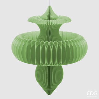EDG Enzo De Gasperi Origami Spinning Top Pendant Decor H100 D88 cm Green