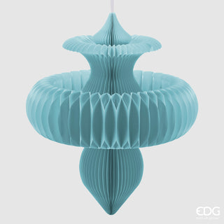 EDG Enzo De Gasperi Origami Spinning Top Pendant Decoration H100 D88 cm Turquoise