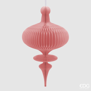 EDG Enzo De Gasperi Origami Spinning Top Pendant Decoration H100 D58 cm Pink