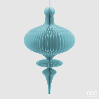 EDG Enzo De Gasperi Origami Spinning Top Pendant Decoration H100 D58 cm Turquoise