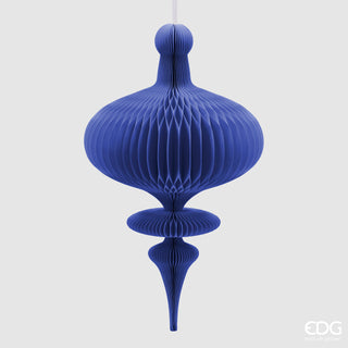 EDG Enzo De Gasperi Origami Spinning Top Pendant Decor H100 D58 cm Blue