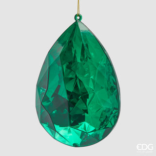 EDG Enzo De Gasperi Decoro Natalizio Diamante Goccia H23 Smeraldo