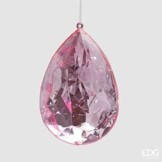 EDG Enzo De Gasperi Weihnachtsdekoration Diamanttropfen H19 Rosa