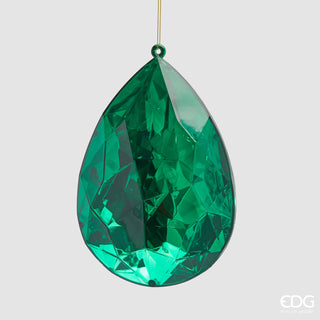 EDG Enzo De Gasperi Decoro Natalizio Diamante Goccia H19 Smeraldo