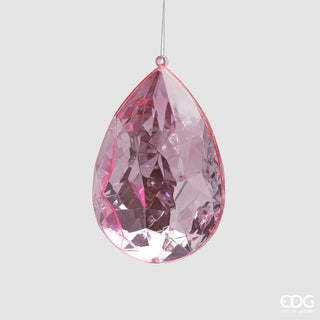 EDG Enzo De Gasperi Weihnachtsdekoration Diamanttropfen H15 Rosa