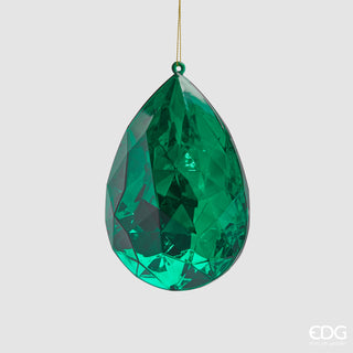 EDG Enzo De Gasperi Decoro Natalizio Diamante Goccia H15 Smeraldo
