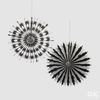 EDG Enzo De Gasperi Schwarzer Origami-Weihnachtsbaum D30 cm