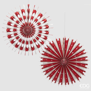 EDG Enzo De Gasperi Set mit 2 roten Origami, D40 cm