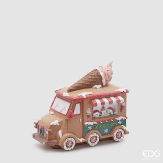 EDG Enzo De Gasperi Decorazione Natalizia Furgoncino Marzapane 22x26 cm