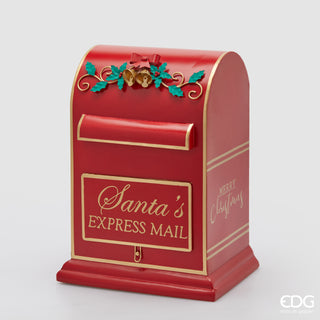 EDG Enzo De Gasperi Cassetta Posta Natalizia Santa's Rosso H41x30x23 cm