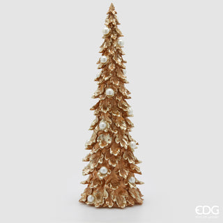 EDG Enzo De Gasperi Decorazione Natalizia Pino con Perle H64 cm