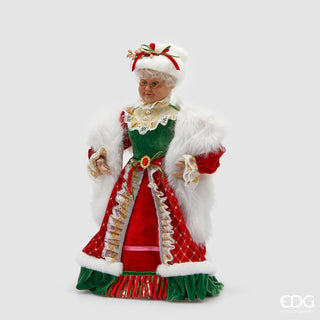 EDG Enzo De Gasperi Decorazione Natalizia Mamma Natale H51 cm
