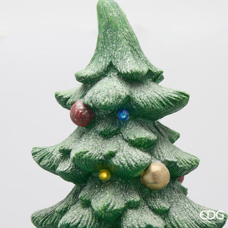 EDG Enzo De Gasperi Decorazione Natalizia Pino Carillon con Led H100 D40 cm